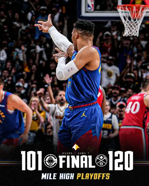 曾經被快艇拋棄的Russell Westbrook,這場比賽手刃老東家,替補上陣27分鐘,繳出16分5籃板5助攻5抄截的全面表現。 ▲曾經被快艇拋棄的Russell Westbrook,這場比賽手刃老東家,替補上陣27分鐘,繳出16分5籃板5助攻5抄截的全面表現。(圖/取自丹佛金塊X)