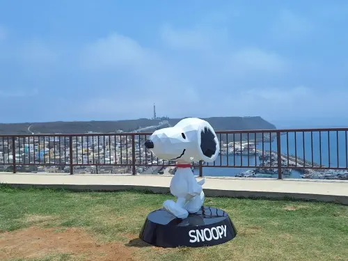 ▲熱門景點都能看見花生漫畫主角身影。（圖／澎湖縣政府提供）