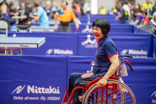 盧碧春從完全不會打,苦練10多年成為帕運桌球國手 ▲盧碧春從完全不會打,苦練10多年成為帕運桌球國手