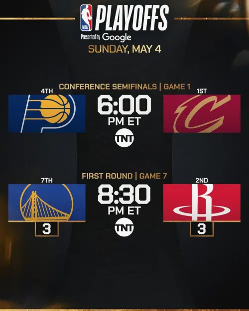 NBA季後賽西區首輪對決中,第2種子的休士頓火箭與第7種子的金州勇士將於5日早上8:30在休士頓展開關鍵的第七戰。 ▲NBA季後賽西區首輪對決中,第2種子的休士頓火箭與第7種子的金州勇士將於5日早上8:30在休士頓展開關鍵的第七戰。(圖/取自NBA X)