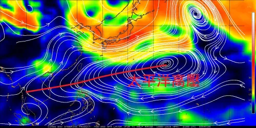 鄭明典說明,目前太平洋高壓已經逐步西伸到南海,台灣真正入梅還有一段時間。(圖/鄭明典臉書) ▲鄭明典說明,目前太平洋高壓已經逐步西伸到南海,台灣真正入梅還有一段時間。(圖/鄭明典臉書)