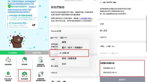 ▲申請更改LINE ID步驟圖解。（圖／記者潘毅）
