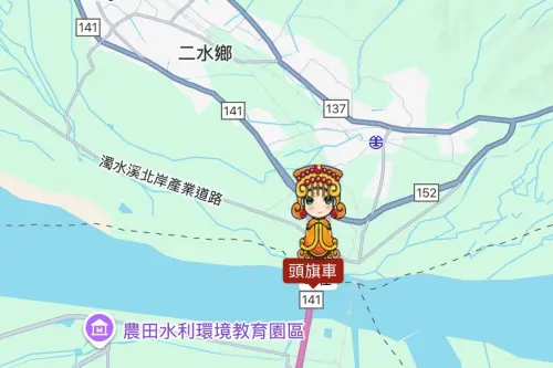 ▲白沙屯媽祖上午10時10分在彰化縣二水鄉,選擇往南投名間的路線前進中。(圖/翻攝畫面) ▲白沙屯媽祖上午10時10分在彰化縣二水鄉,選擇往南投名間的路線前進中。(圖/翻攝畫面)