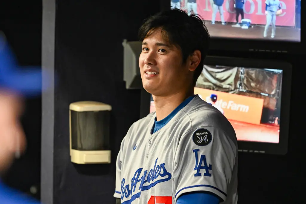 ▲大谷翔平今日面對馬林魚敲出本季第9轟，擊球初速高達117.9英哩（約183.6公里）、飛行距離386英呎，為大聯盟開季2個月以來，擊球初速最強勁的1支全壘打。（圖／美聯社／達志影像）