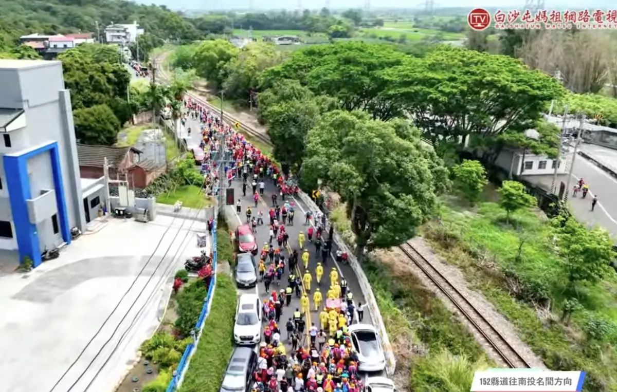 ▲白沙屯媽祖10天9夜進香活動持續進行，隨香人數33萬人史上最多，北港估計湧入70萬人。（圖／翻攝自白沙屯媽祖網路電視台YT）