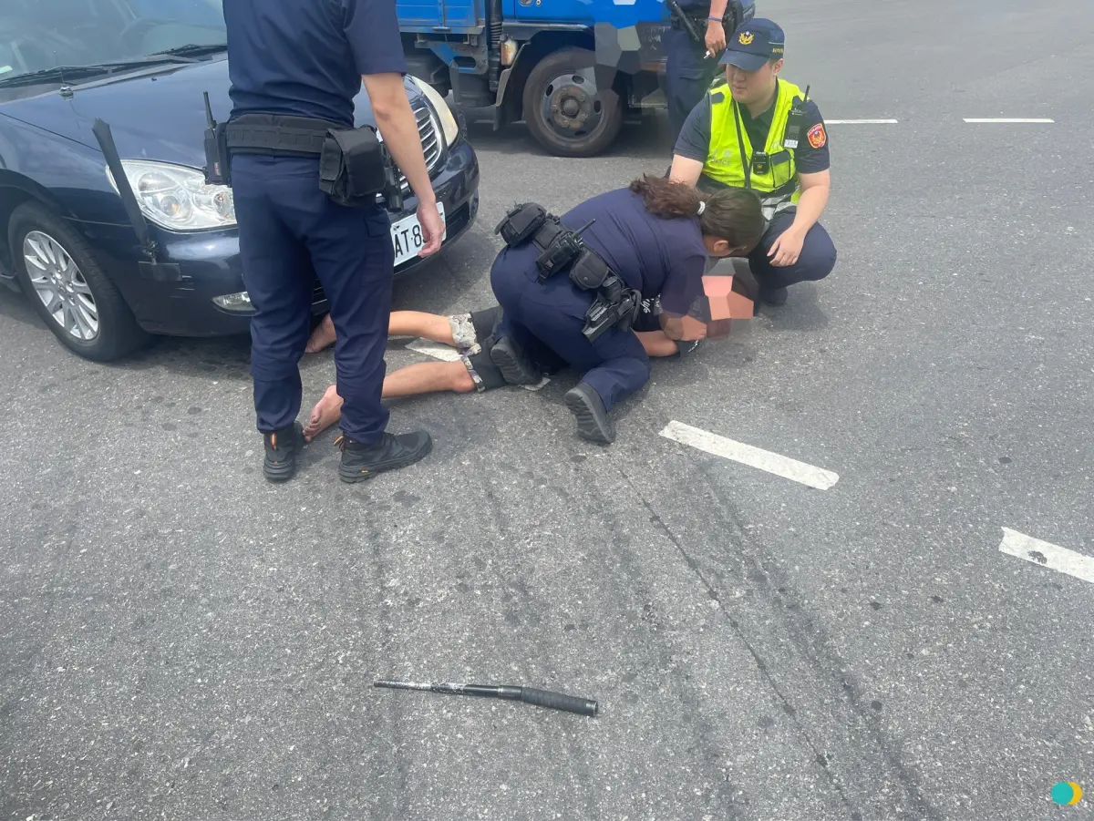 ▲新北市三峽三鶯部落一名惡名昭彰的陳姓男子，4日凌晨毒駕遭警方逮捕。（圖／警方提供）