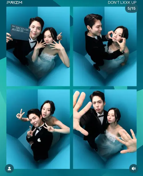 惠利(右)在IG上傳了和朴寶劍(左)拍攝人生四格的照片。(圖/惠利IG) ▲惠利(右)在IG上傳了和朴寶劍(左)拍攝人生四格的照片。(圖/惠利IG)