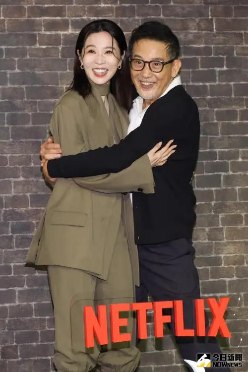 ▲謝盈萱、秦漢出席《忘了我記得》媒體茶敘。（圖／記者陳明安攝）