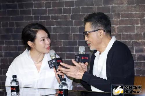 ▲謝盈萱、秦漢出席《忘了我記得》媒體茶敘。（圖／記者陳明安攝）