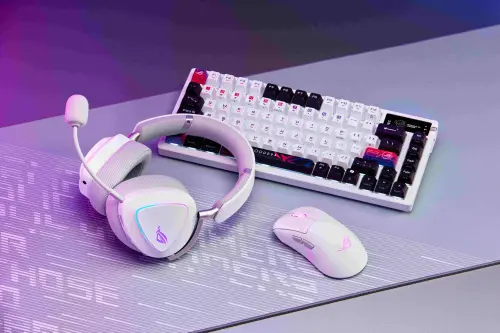 ▲ROG全新電競周邊採用超質感白、銀雙色設計，呈現不同風格的電競配件。（圖／官方提供）