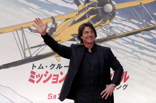 ▲湯姆克魯斯前往東京為《不可能的任務:最終清算》宣傳,原本還下雨,活動到一半雨就停了,他的巨星威力確實讓人佩服。他也和紅毯兩旁的粉絲互動3小時,盡可能滿足他們需求。(圖/UIP提供) ▲湯姆克魯斯為《不可能的任務:最終清算》赴各地宣傳,在台灣順利開出超亮眼的票房成績。(圖/UIP提供)