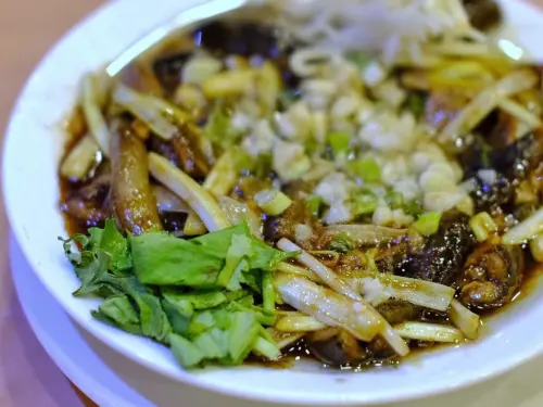 ▲鱔糊也是「祥鈺樓」的招牌菜之一。（圖／記者葉盛耀攝）