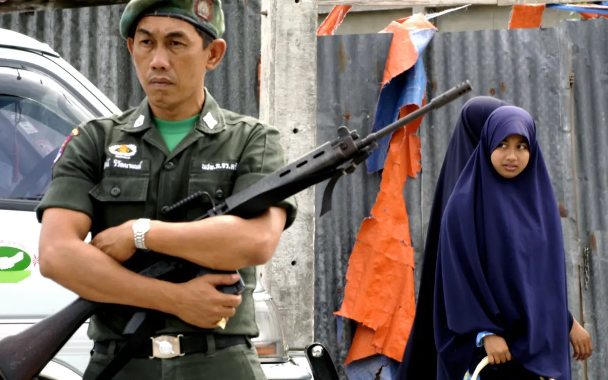 ▲泰國南部近日衝突升級。（圖／美聯社／達志影像）