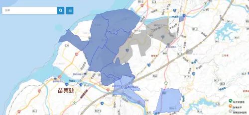 苗栗後龍鎮今起大停水22小時,影響範圍一次看。(圖/自來水公司) ▲苗栗後龍鎮今起大停水22小時,影響範圍一次看。(圖/自來水公司)