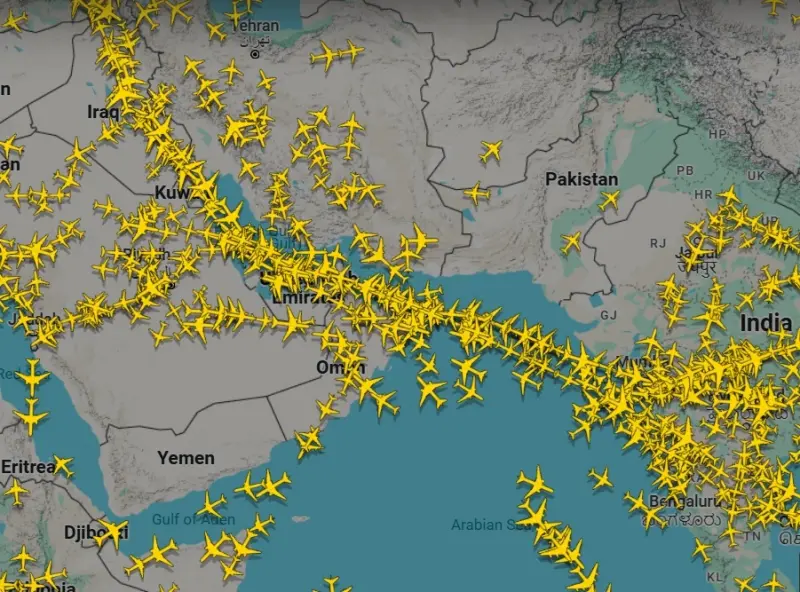 印巴戰爭交火領空關閉！歐亞航班改走這　空中交通大亂畫面曝