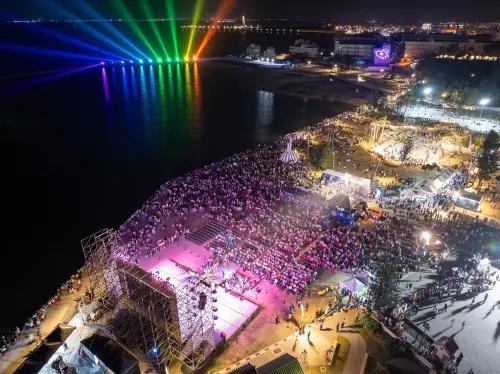 ▲澎湖花火節「史努比無人機」開幕即謝幕。（圖／翻攝自澎湖縣政府FB）