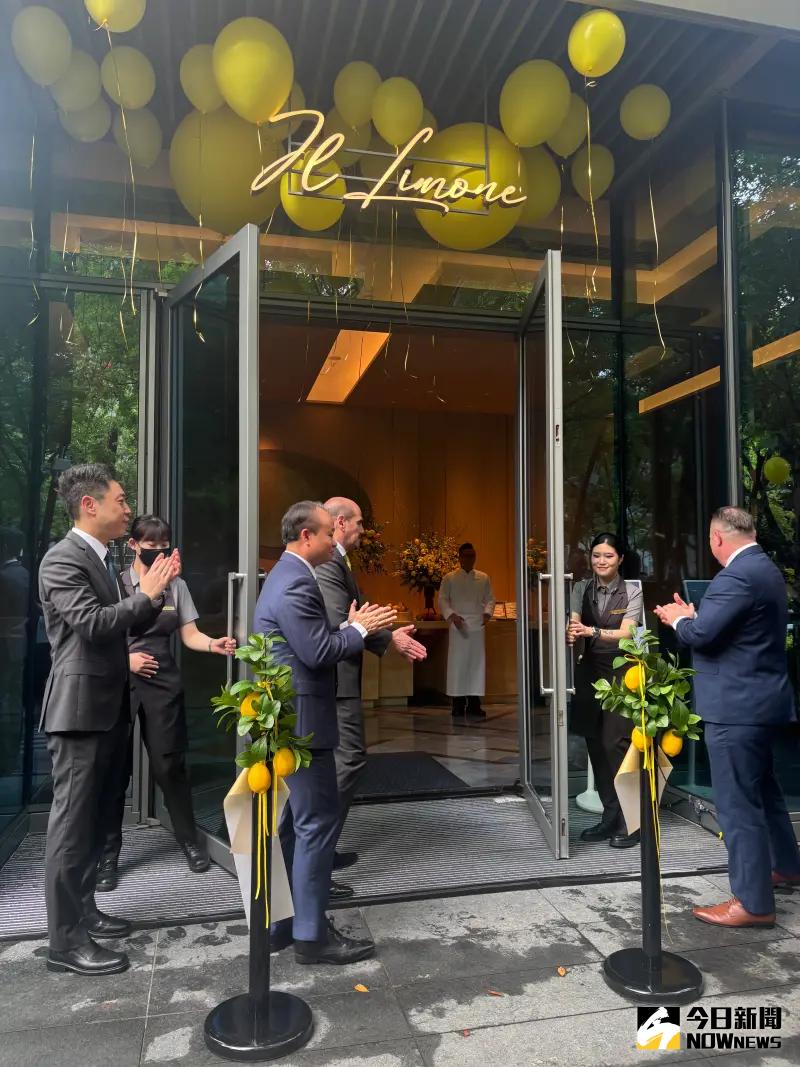 ▲台中勤美洲際酒店沐檸餐廳開啟面向草悟道的全新主入口，正式迎賓。（圖／記者金武鳳攝，2025.5.7)