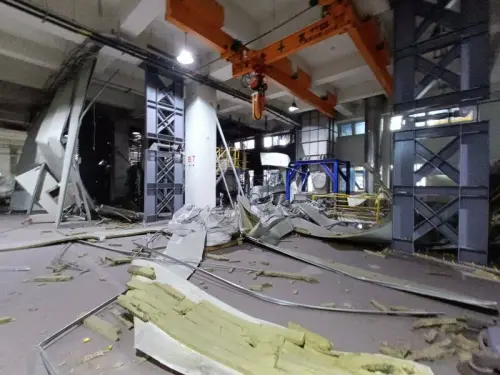 台南柳營一處工廠發生氣爆意外。(圖/警消提供)