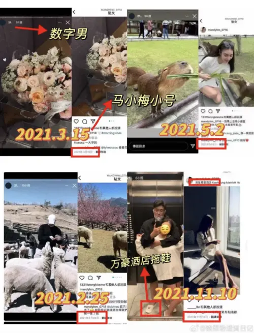 ▲Mandy在与前夫郑扬融（Robert）结婚期间，同时勾搭3男。 （图/翻摄自微博）