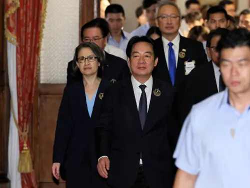 ▲賴清德、蕭美琴今出席「歐戰勝利80周年紀念茶會」。（圖／記者吳翊緁攝，2025.05.08）