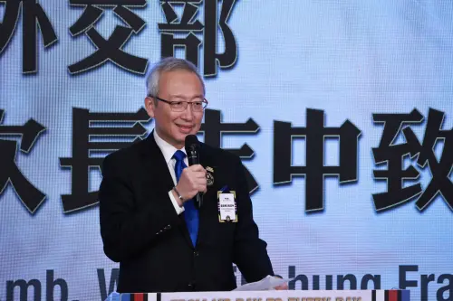 ▲外交部次長吳志中出席「歐戰勝利80周年紀念茶會」。（圖／記者吳翊緁攝，2025.05.08）