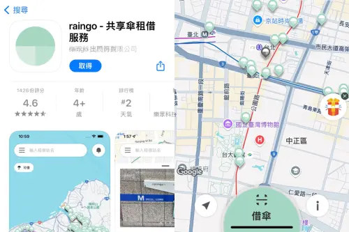 ▲「raingo共享傘租借服務」必須下載APP才可使用。（圖／記者陳雅雲攝）