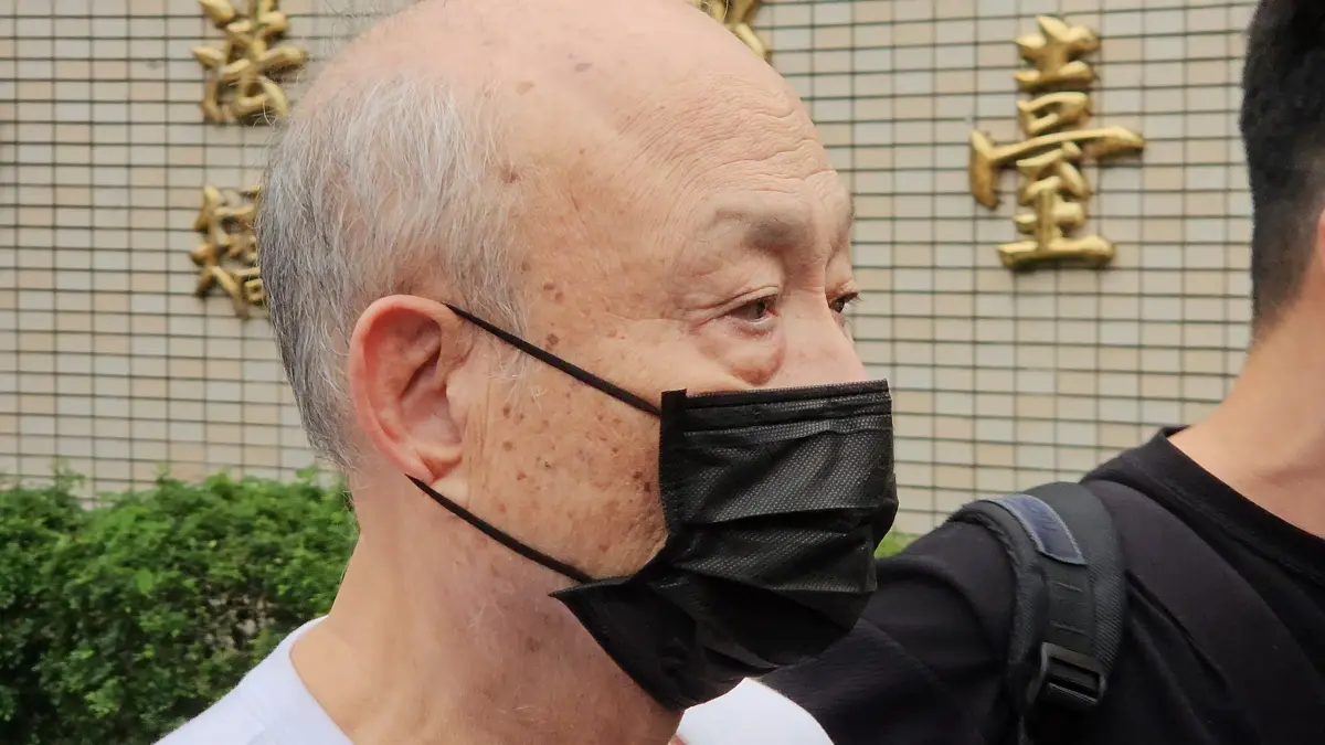 ▲鼎越開發公司前董事長朱亞虎。（圖／記者劉松霖攝，2024.11.22）