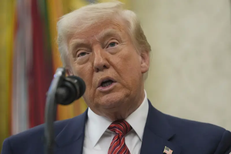 ▲ 美國總統川普(Donald Trump)表示,中國同意全面開放,對兩國都是好事,「對統一與和平也非常有利」,引發熱議。(圖/美聯社/達志影像)