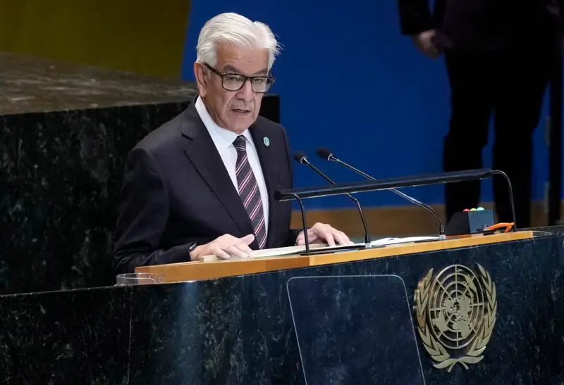 ▲巴基斯坦國防部長阿西夫(Khawaja Asif)。(圖/達志影像/美聯社)
