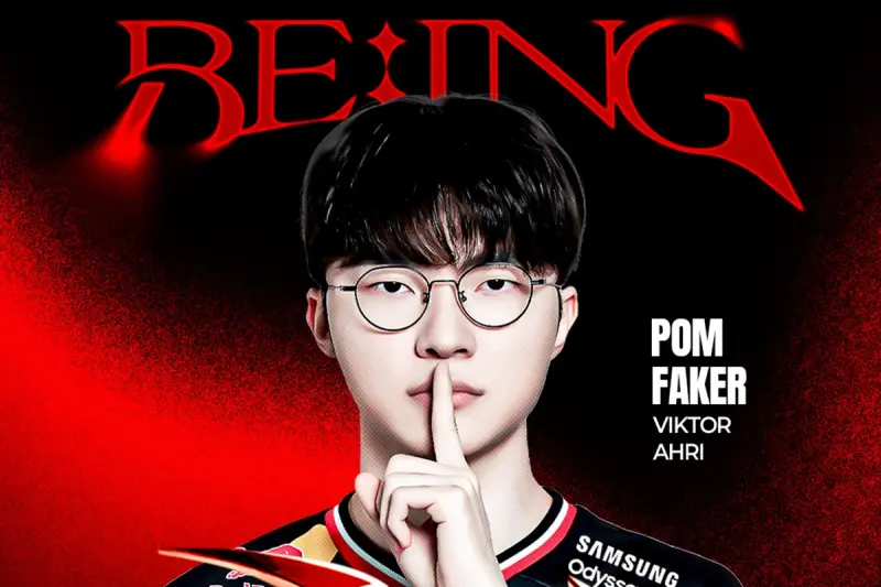 ▲Faker使用招牌角色「阿璃」對戰DRX，完成職業生涯第二次Pentakill（五殺），成為賽事最大亮點。（圖／取自T1LOL X）