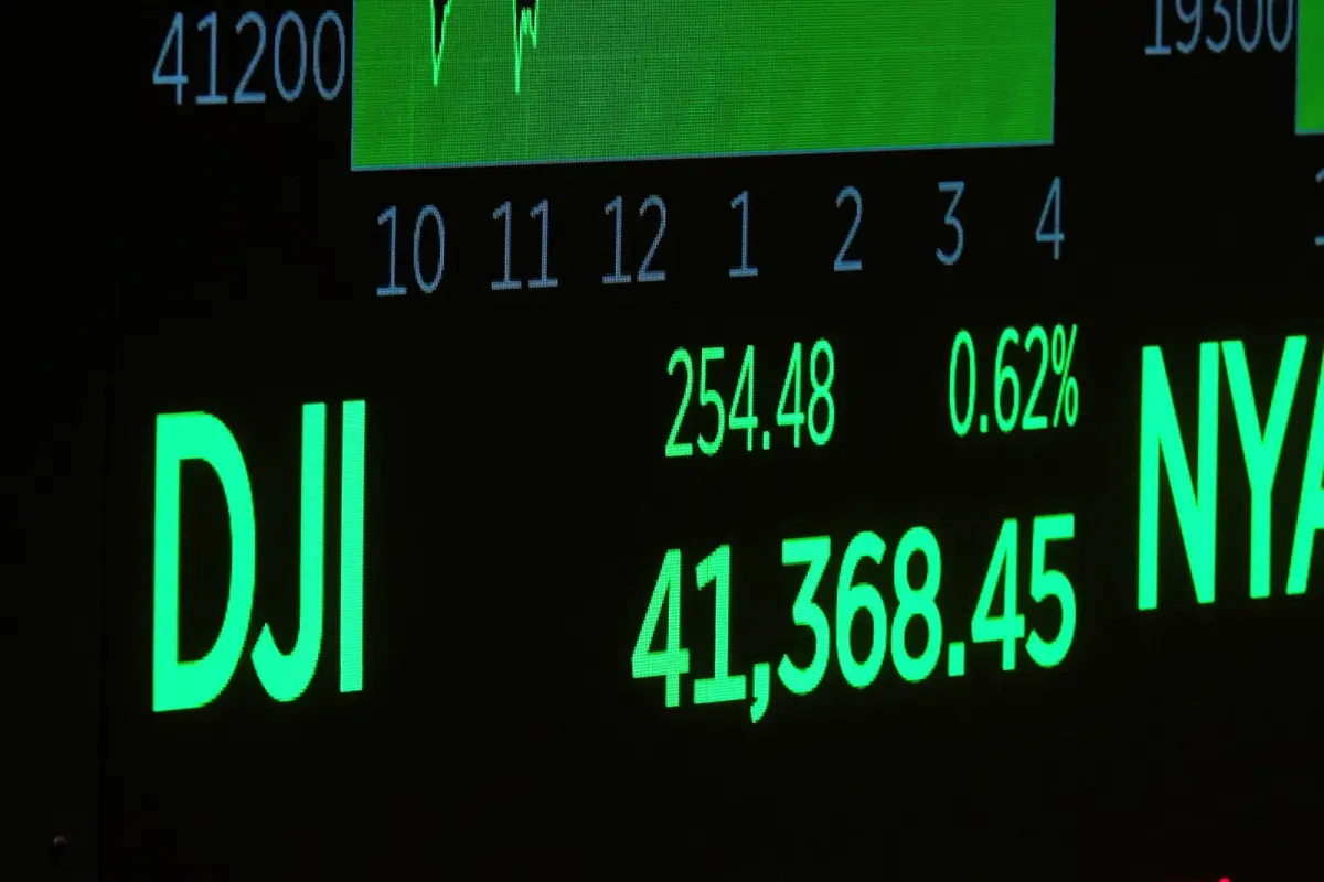 ▲受到英美達成貿易協議的正面消息激勵，美股主要指數8日皆收漲，道瓊工業指數揚254點。（圖／美聯社／達志影像）