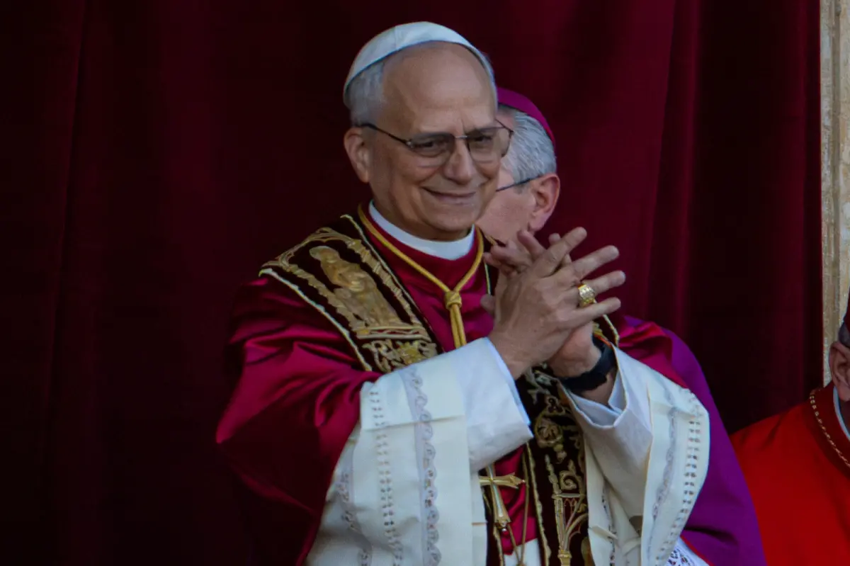 ▲天主教新教宗良十四世。（圖／美聯社／達志影像）