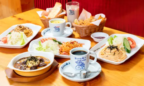 ▲客美多咖啡全新推出三款日式風味義大利麵。（圖／客美多咖啡提供）