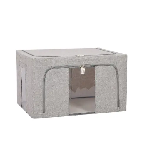 ▲鋼骨雙開摺疊收納箱66L 599元買一送一。（圖／特力屋提供）