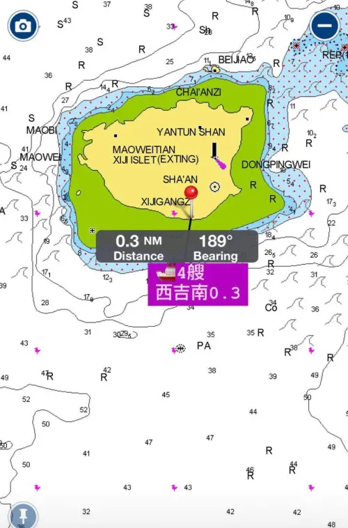 當地志工發現有漁船違法闖進南方四島國家公園海域,打電話通報海洋國家公園管理處,竟然沒人接電話。(圖/讀者提供) ▲當地志工發現有漁船違法闖進南方四島國家公園海域,打電話通報海洋國家公園管理處,竟然沒人接電話。(圖/讀者提供)