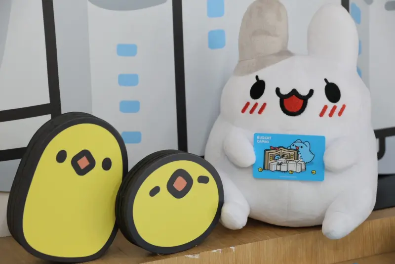 ▲萌萌的咖波借閱證，像是要把書都吃光光。（圖／台中市政府提供，2025.05.09）