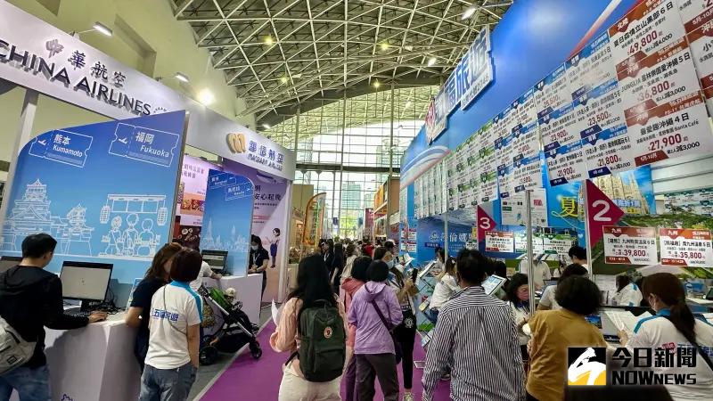 ▲ 2025高雄國際旅展5/9至至5/12一連四天在高雄展覽館登場，今（9）日開展第一天就吸引眾多民眾到場搶好康。（圖／記者陳美嘉攝，2025.05.09）