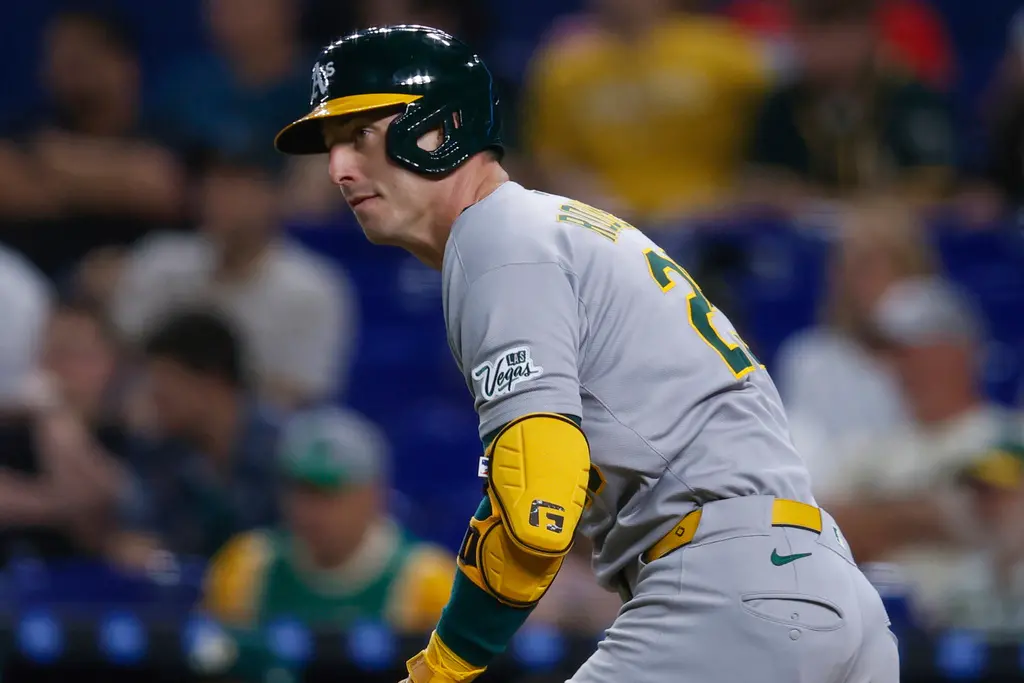 ▲截至5月9日止，運動家以20勝18敗在美聯西區排名第二，勝率0.526在美聯高居第5。開季時沒有多少人看好這支球隊在2025年會有什麼作為。（圖／美聯社／達志影像）