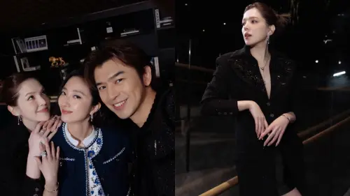 ▲許瑋甯（左1、右1）曬出和好友桂綸鎂（左2）、陳柏霖（左3）合照。（圖／IG anno8o7）