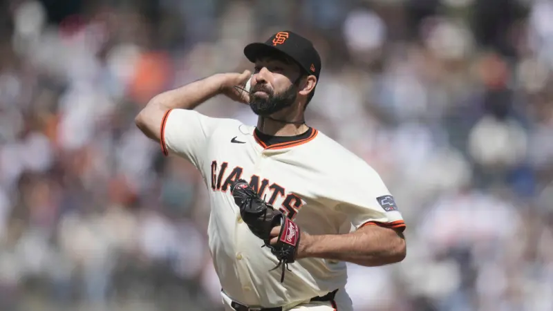 ▲洛杉磯道奇於台灣時間11日與前舊金山巨人右投Lou Trivino簽下小聯盟合約，盼望補強牛棚戰力。他剛通過讓渡程序成為自由球員，道奇隨即出手網羅。（圖／美聯社／達志影像）