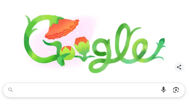 ▲2025母親節快樂！Google Doodle變成康乃馨，母親節優惠、母親節由來、母親節紅包金額、祝福語一次看。（圖／Google）