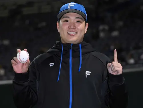 ▲效力日本職棒NPB北海道日本火腿鬥士隊的「台灣金孫」古林睿煬，在客場拿下日職生涯首勝（圖／ⒸH.N.F.提供）