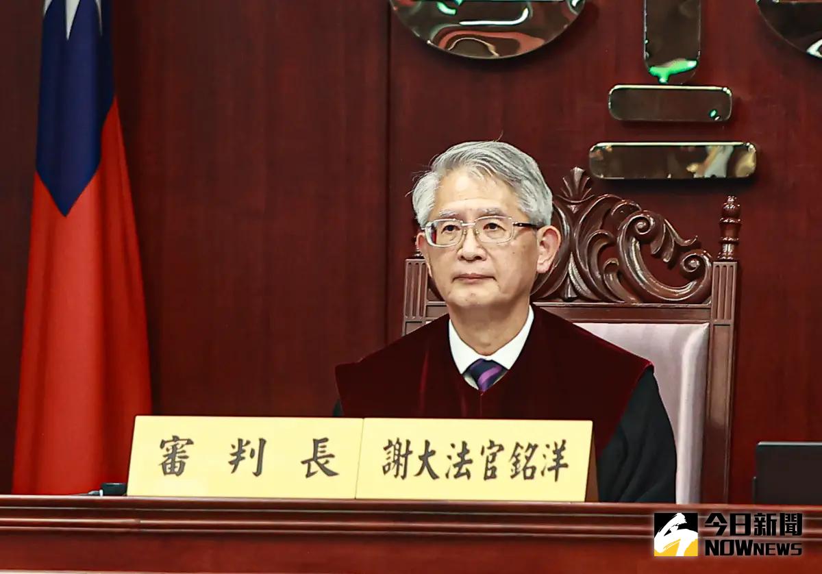 ▲憲法法庭《憲訴法》說明會審判長謝銘洋，曾公開表示對於《憲訴法》修法感到遺憾，遭外界質疑為何沒有迴避。（圖／記者葉政勳攝，2025.05.12）