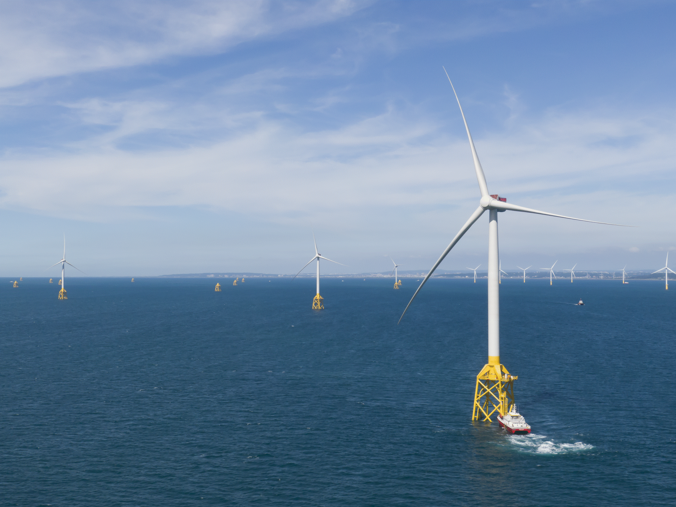▲裝置容量達495MW的「海盛風電」(Formosa 4)水下基礎項目,將由世紀離岸風電統籌供應。圖為風睿能源風場(圖/風睿能源提供)