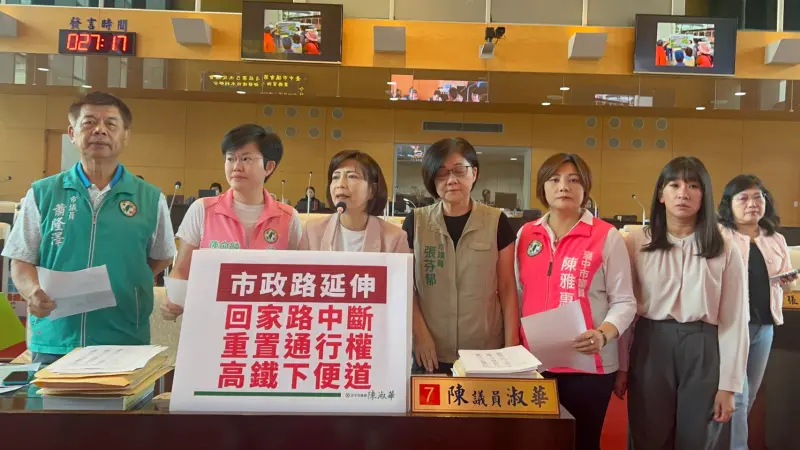 ▲議員陳淑華指出，市政路延伸工程，第二標路段地形複雜，市府應將替代道路與排水設施等整體設計一次到位，減少對民眾生活的影響。(圖／柳榮俊攝2025.5.13)