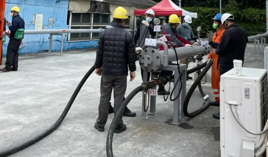 ▲以AI定位系統進行地下長途管線測漏偵測。（圖／經濟部）