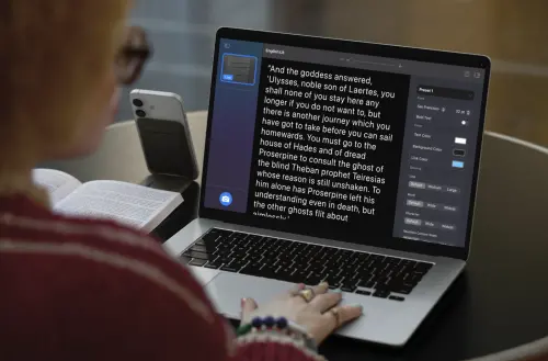 全新 Mac 版「放大鏡」將於今年稍晚推出,讓低視力使用者更方便接觸實體世界。(圖/官方提供) ▲全新 Mac 版「放大鏡」將於今年稍晚推出,讓低視力使用者更方便接觸實體世界。(圖/官方提供)