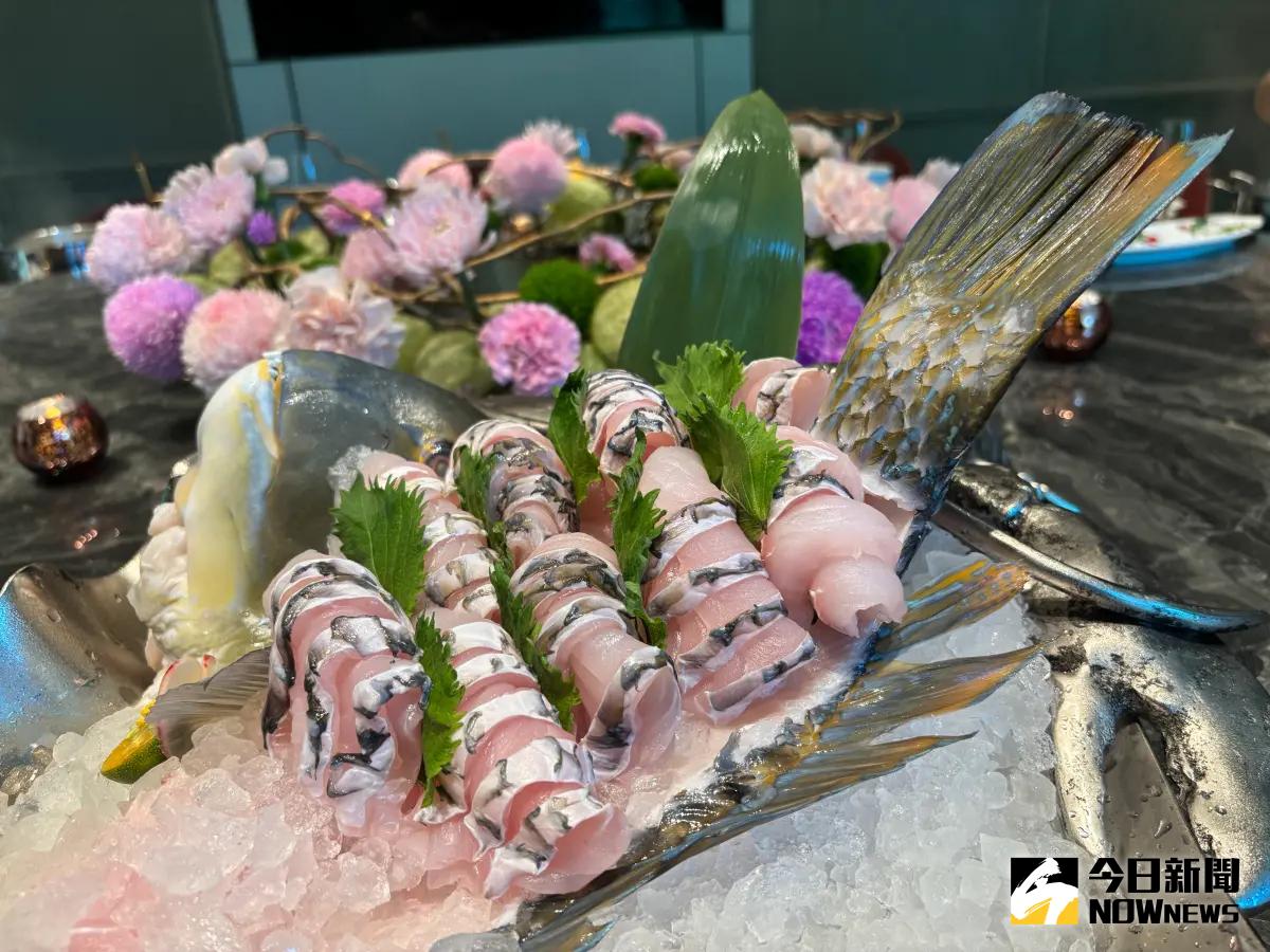 ▲春漁饗宴以海鮮為主軸，主菜精選澎湖直送的當令鮮魚，如這為「青衣」最為甘甜美味。（圖／記者金武鳳攝，2025.5.14)