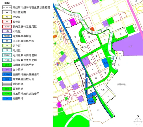 ▲高雄新市鎮變更後主要計畫草案。(圖/國土管理署提供) ▲高雄新市鎮變更後主要計畫草案。(圖/國土管理署提供)