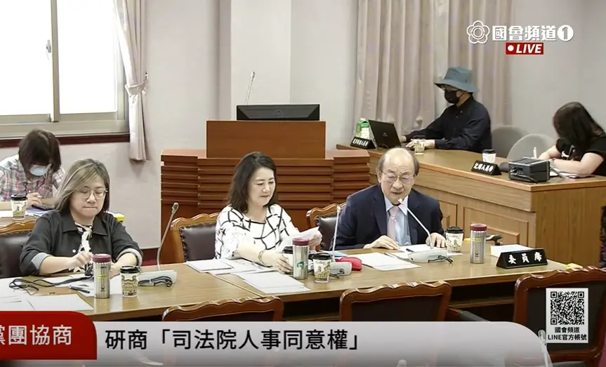 ▲柯建銘在朝野協商嗆張啟楷是老賊。（圖／翻攝立院ivod系統）